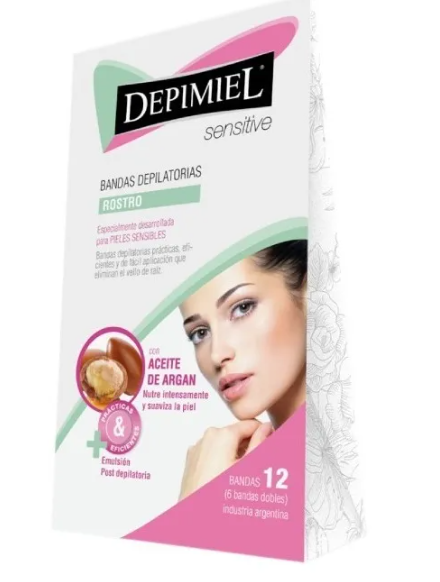 Bandas Dep. c/Cera p/Rostro x 5g-Sensitive