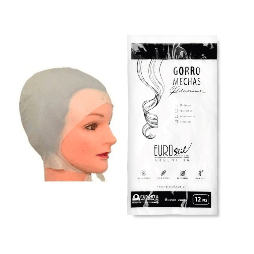 BOLSA 12 GORROS PARA MECHAS DE LATEX, STANDART