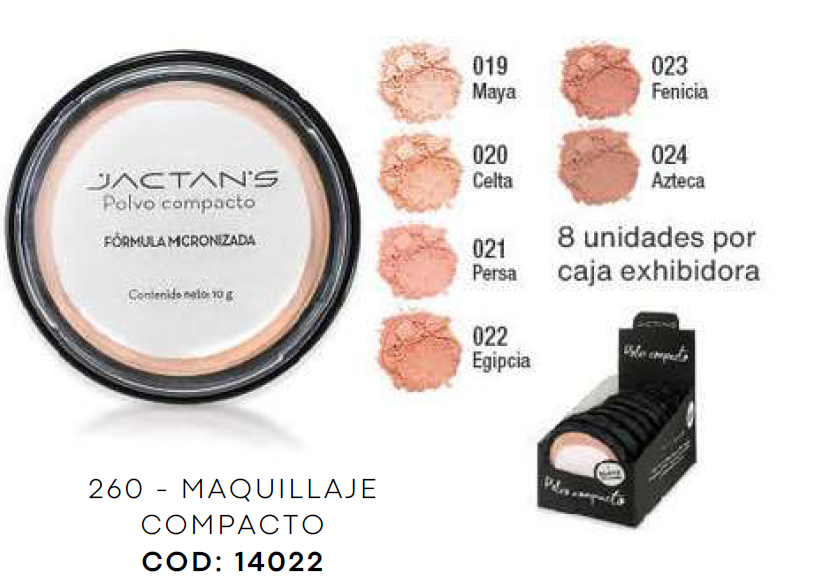 MAQUILLAJE COMPACTO CON CISNE
