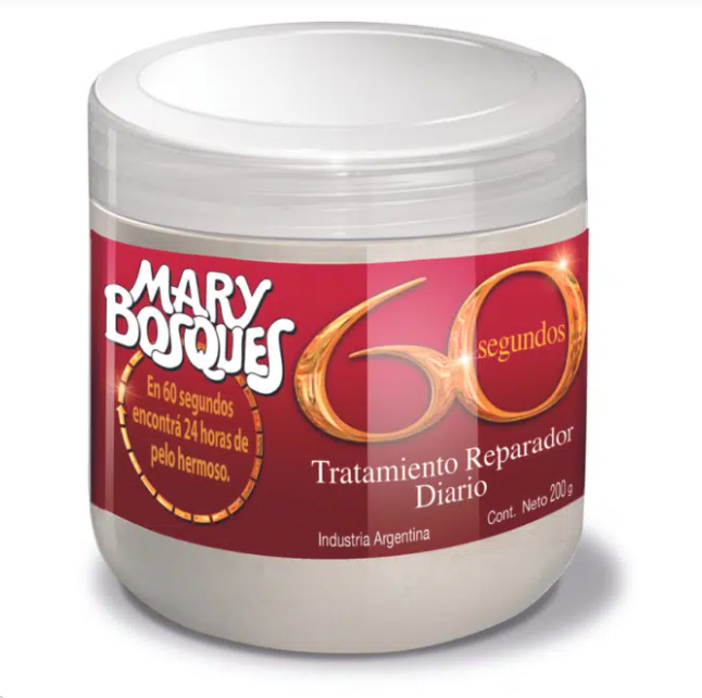 M.BOSQUES 60 Segundos-tratamiento reparador diario-pote x 200 g.-