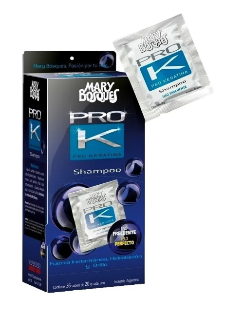 M.BOSQUES Shampoo Pro K-uso frecuente-sobre x 20 g.-caja x 36 u.-