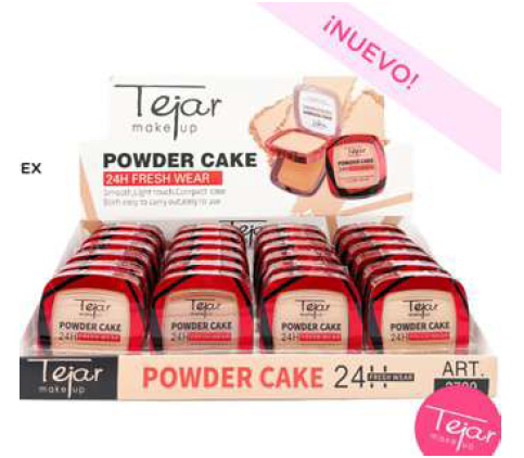 TEJAR POLVO COMPACTO x 8 gr con latex