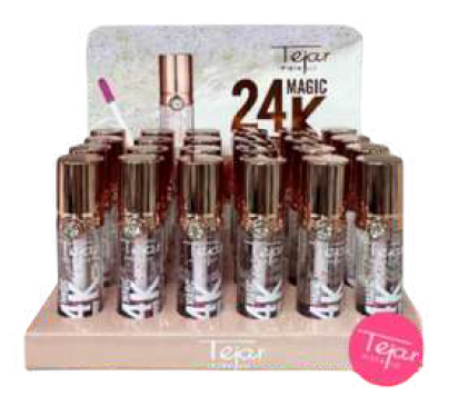 LIP GLOSS CON APLICADOR -  24 K