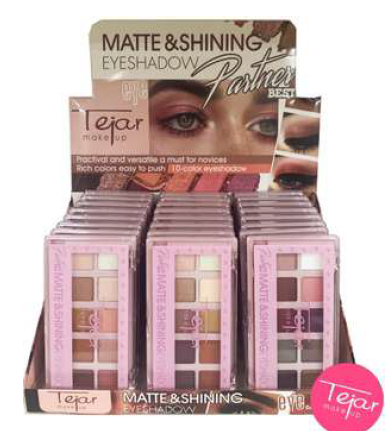 SOMBRA P/OJOS MATTE Y SHINING X 10 COLORES