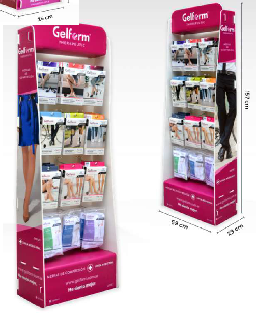 GELFORM GELFORM - EXHIBIDOR MEDIAS DE COMPRESION GRANDE + CARGA