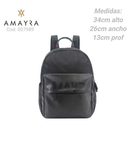 MOCHILA AMAYRA NEGRA                              