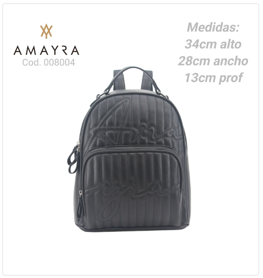 MOCHILA AMAYRA NEGRA                              