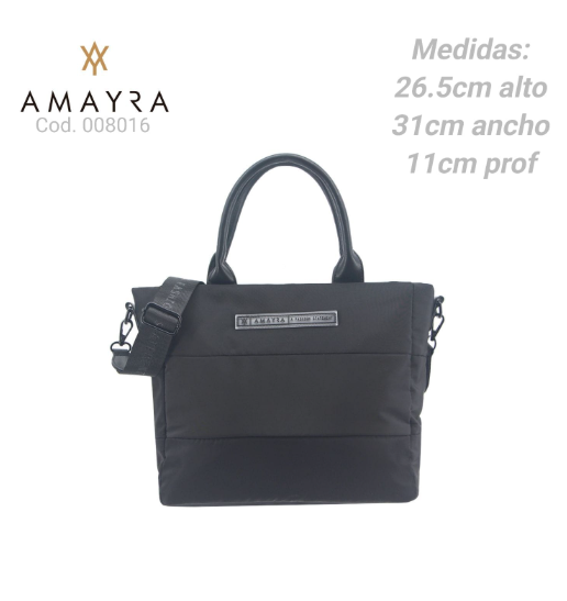 CARTERA AMAYRA NEGRA  PL.MA 008016      