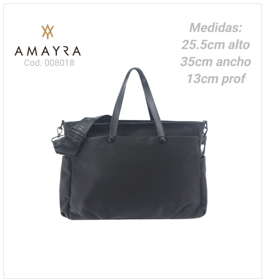 CARTERA AMAYRA NEGRA  PL.MA 008018      