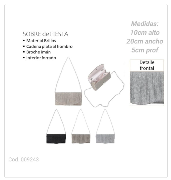 SOBRE DE FIESTA  PL.MA 009243      