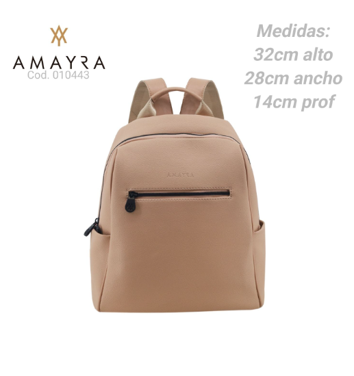MOCHILA AMAYRA CREMA                              