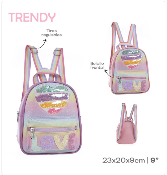MOCHILA INFANTIL TRENDY  PL.MA 010631      