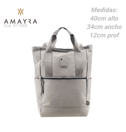 MOCHILA AMAYRA CREMA  PL.MA 011043      