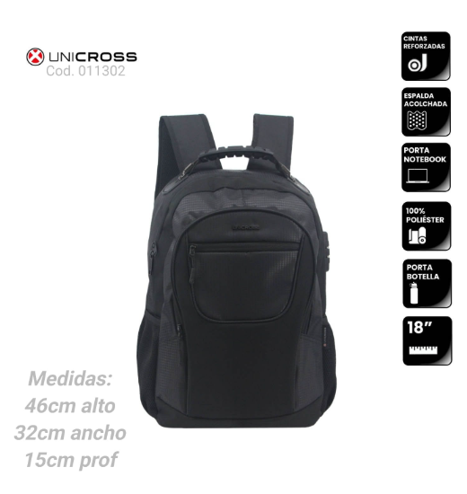 MOCHILA UNICROSS P/NOTEBOOK 18"                             