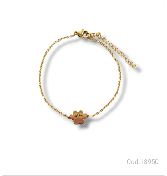 PULSERA ACERO DORADO  PL.AC 18950       
