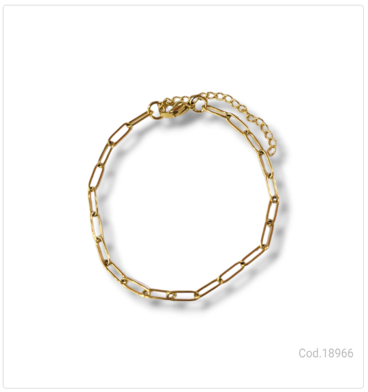 PULSERA ACERO DORADO                              