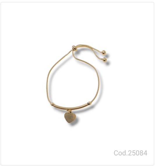 PULSERA ACERO DORADO                              