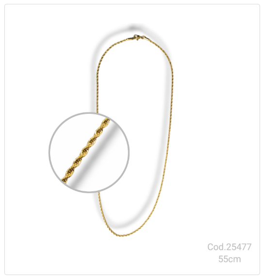 CADENA ACERO DORADO                              