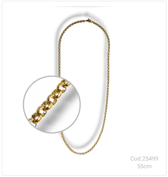 CADENA ACERO DORADO  PL.AC 25499       