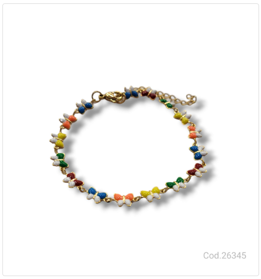 PULSERA ACERO DORADO                              