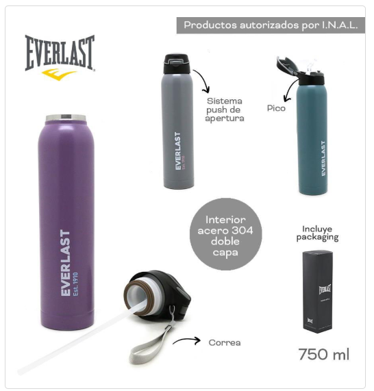 BOTELLA TÉRMICA EVERLAST                              