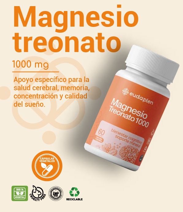 Magnesio Treonato 1000 - x 60 capsulas vegetales