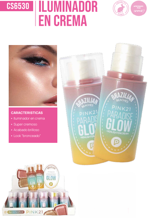 ILUMINADOR EN CREMA PL.PK12842