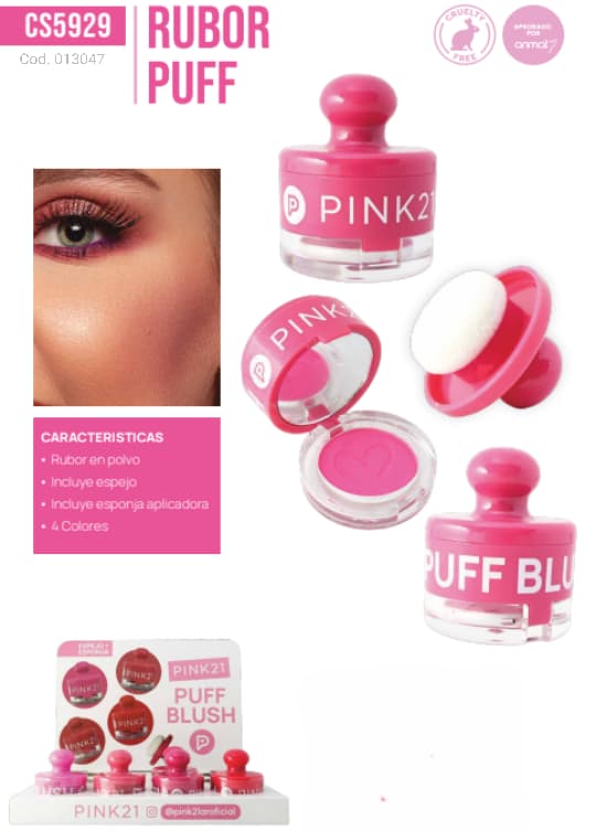 RUBOR+ESPEJO+ESPONJA PL.PK 013047