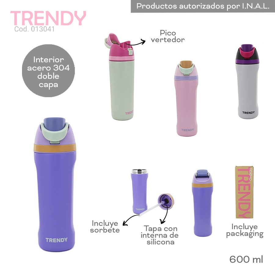 BOTELLA TERMICA TRENDY PL.NV 013041