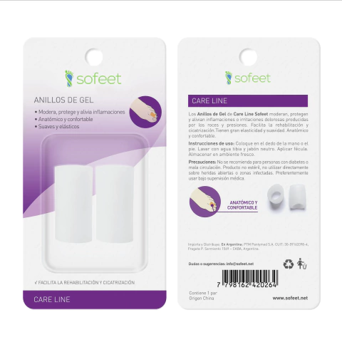 Anillos  de gel (par)  S - M - L $