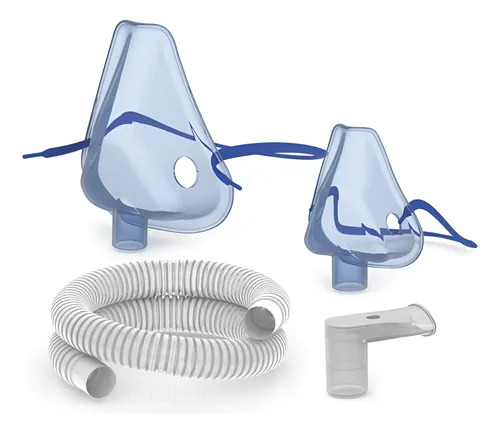 Juego de manguera corrugada larga, máscara chica y máscara grande