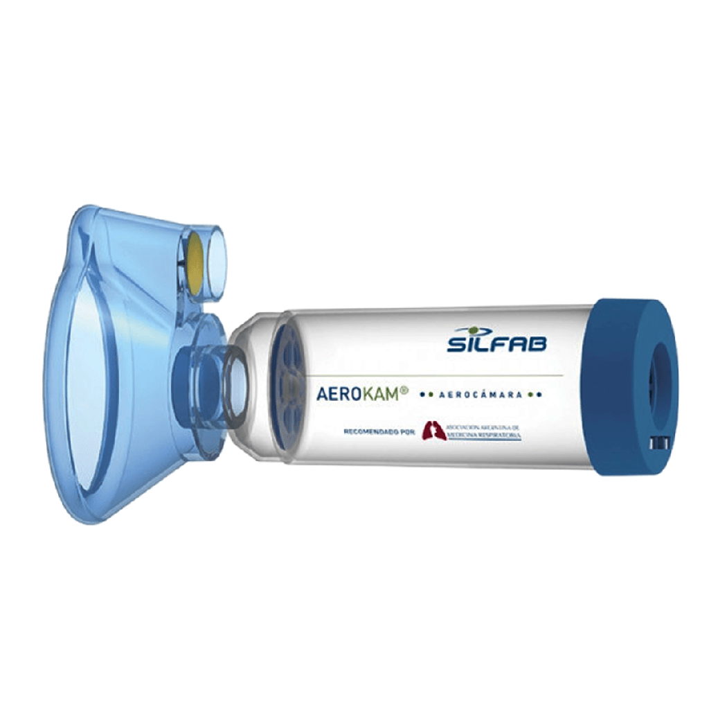 Set aerocámara SILFAB con máscara niño