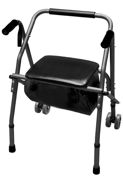 Andador tipo rollator Gris