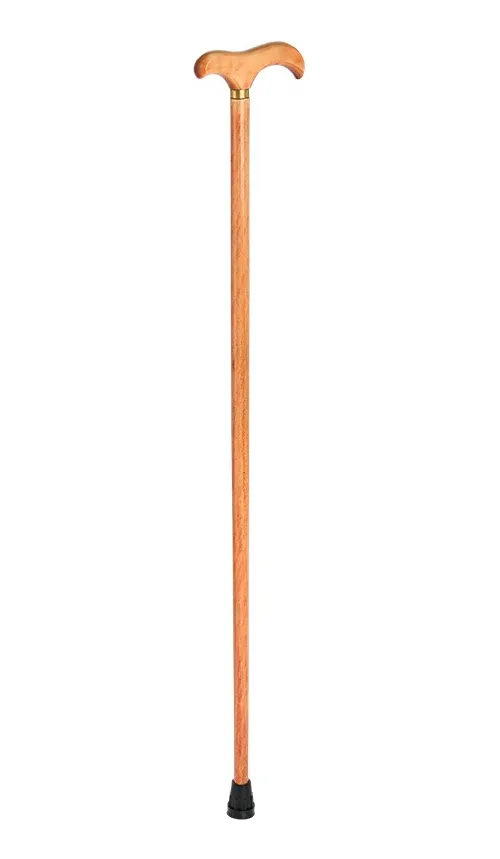 Bastón de madera con mango de madera