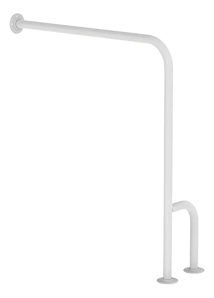 Barra para inodoro, en L fija lateral derecha