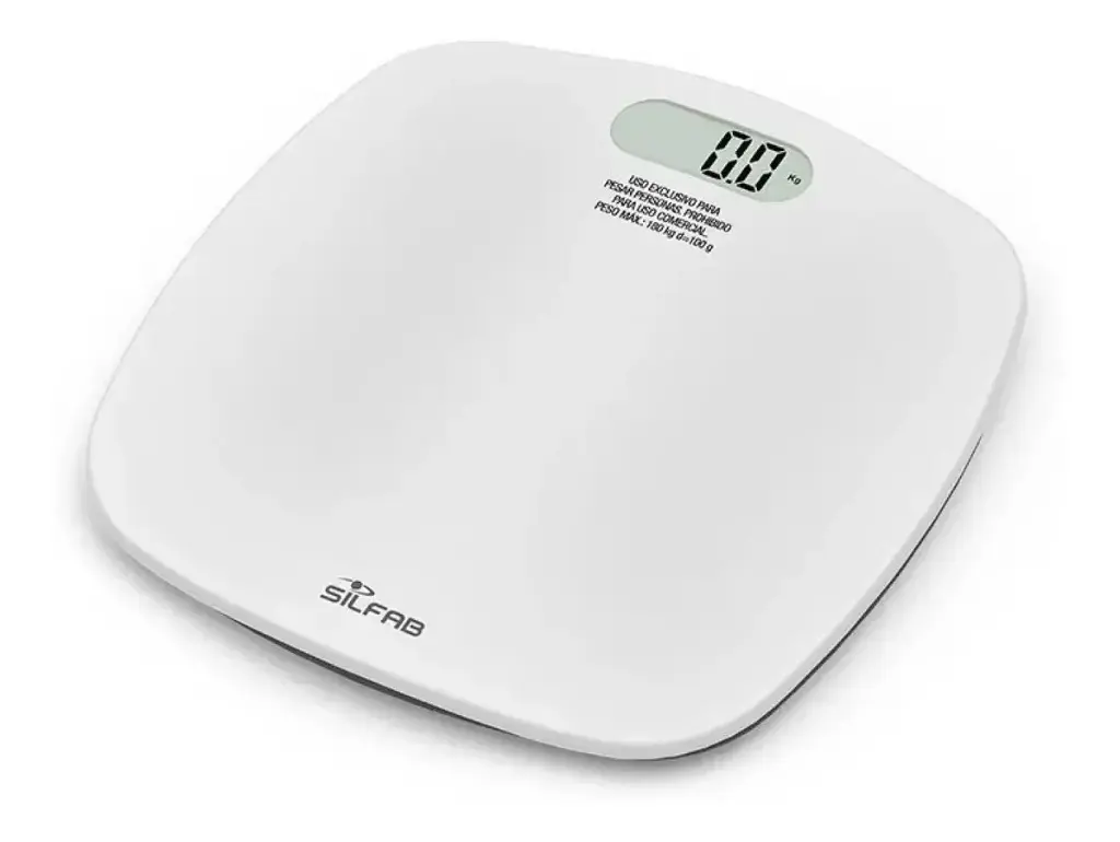 Balanza Electrónica Personal Curva Blanca hasta 180 Kg