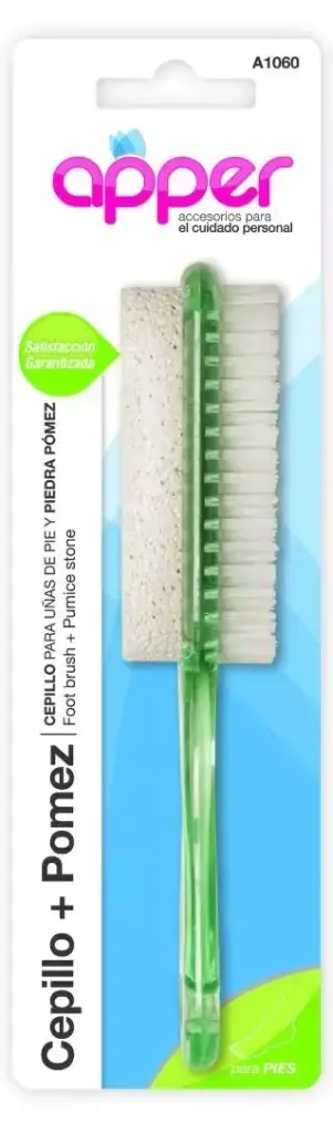 Cepillo para uñas de pié y piedra pómez APPER
