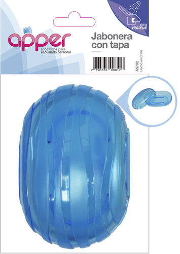 Jabonera con tapa esmerilada