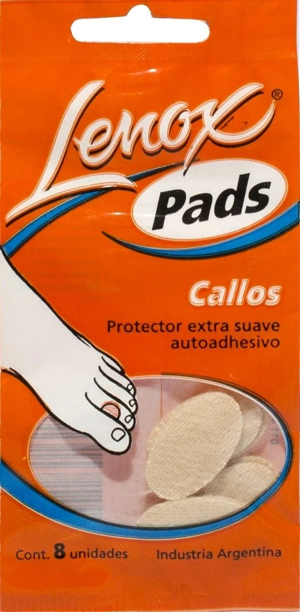 LENOX PADS PARA CALLOS. Sobre x 8 unidades