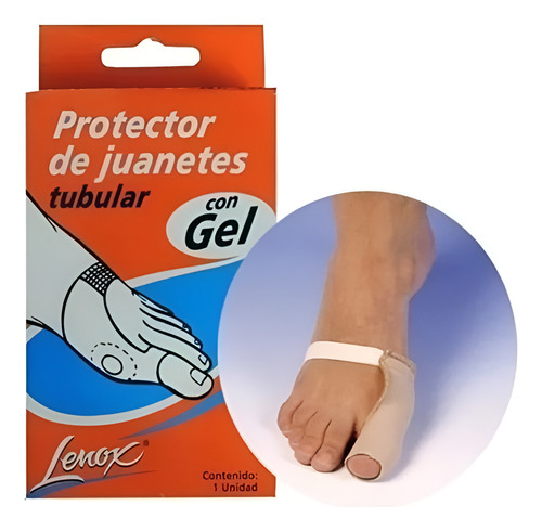 PROTECTOR DE JUANETILLO DE GEL (SIMPLE ESPESOR) PARA EL QUINTO DEDO. Blister x 2 unidades, tamaño unico