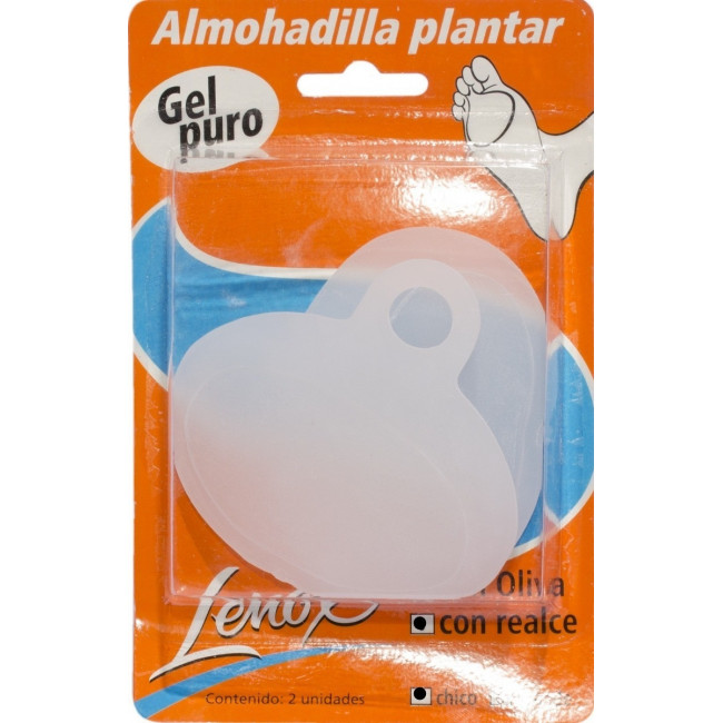 ALMOHADILLA PLANTAR CON REALCE - mayor amortiguacion. Blister x 2 unidades, tamaño chico