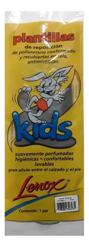 PLANTILLAS LENOX KIDS. Sobre x 2 unidades (1 PAR) 27-28-29