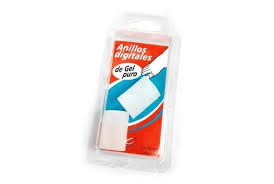 ANILLOS DIGITALES DE GEL PURO. Blister x 2 unidades, tamaño chico 