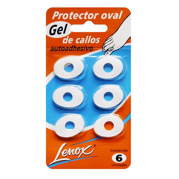 OVAL GRANDE PARA CALLOS CON PERFORACION. Blister x 6 unidades con tela adhesiva, tamaño único