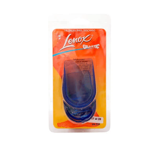 TALONERAS LENOX DE GEL POLIMERO Para descanso (Punto Rojo). BLISTER X 2 Unid. (1 PAR)- Tamaño grande L