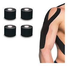K-TAPE KUMBRINK. CAJA X 4 ROLLOS (5 mts x 5 mts) Negro
