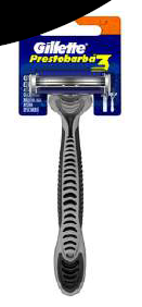 [BR3003] FILOS -  Gillette PRESTOBARBA  3 FILOS  (Blister x 10 unidades) (precio x unidad)