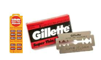 [BR3006] ESENCIAL GiLLETTE HOJAS  - para Afeitar (Blister x 10 unidades) (precio x unidad)