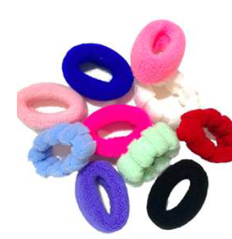 [BR4004] 12 Colitas de Pelo - GRANDES Bombon  (LA DOCENA)