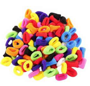 [BR4005] 432 Colitas de Pelo - CHICAS Surtidas  (6x72)